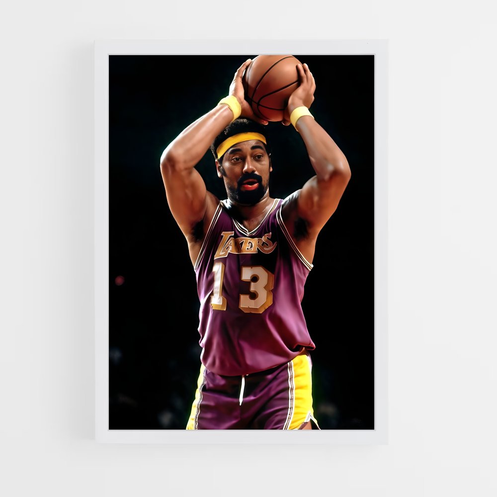 Poster Wilt chamberlain – affiche Basketball (vue 3)